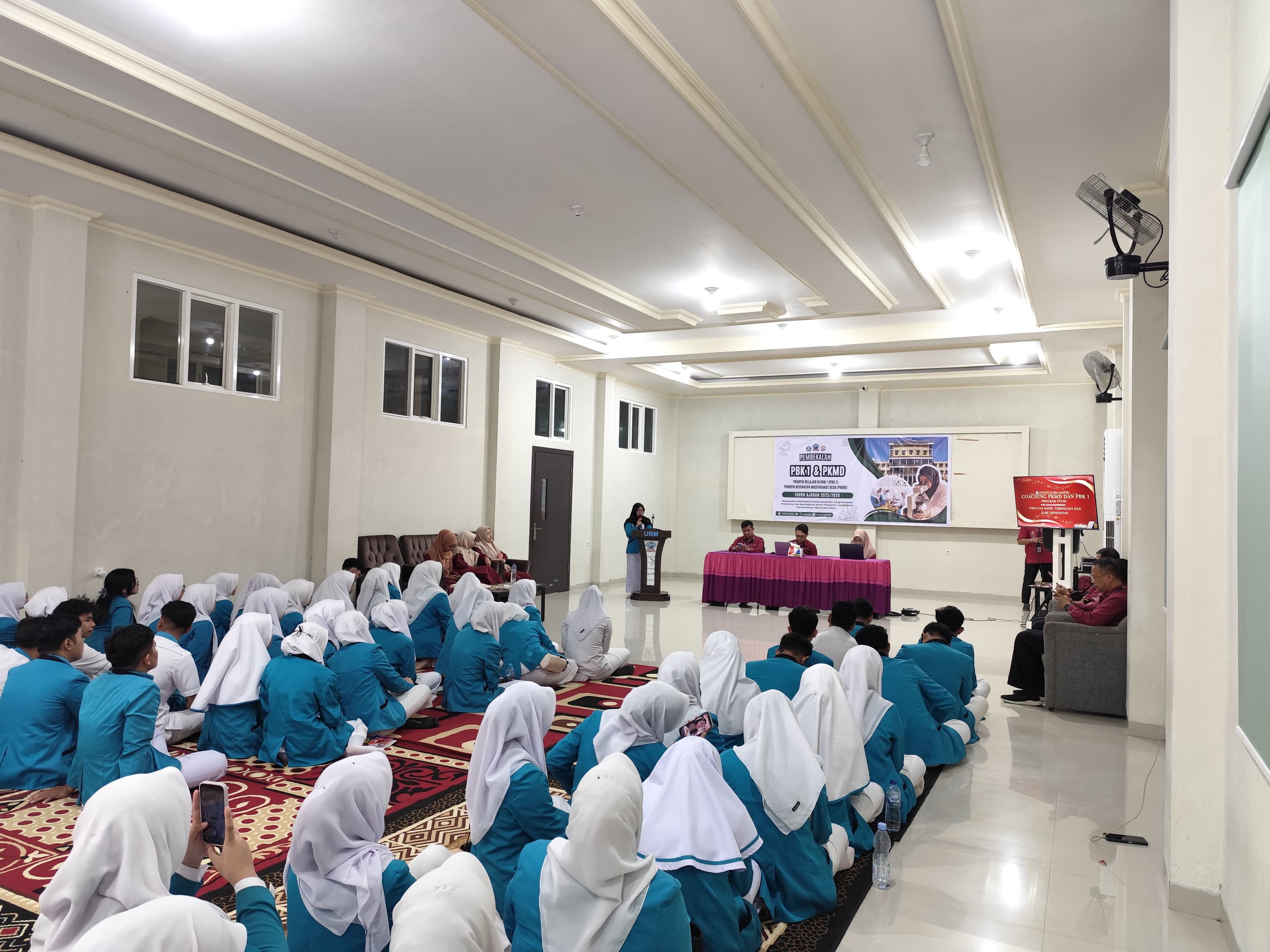 Bekali Kompetensi, Etika, dan Semangat Kolaborasi, UBMG Gelar Coaching PBK I dan PKMD Mahasiswa Analis Kesehatan